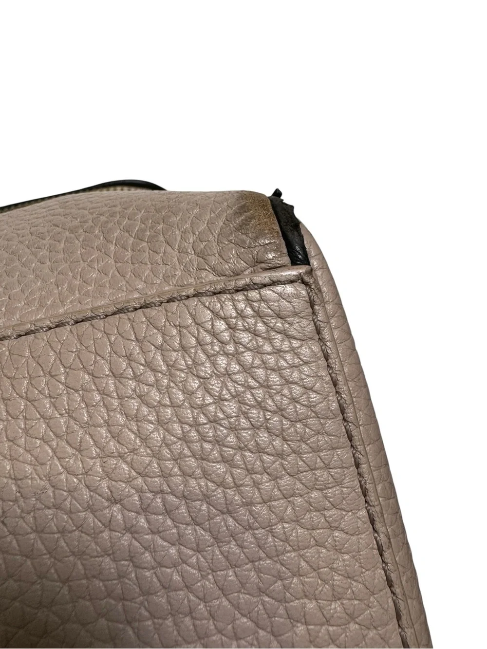 Kate Spade New York Pebbled Leather Crossbody Bag Taupe Tassel Flap Top‎ Handle